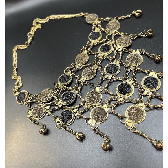 Brass Bib Statement Necklace - Picture 1 of 5